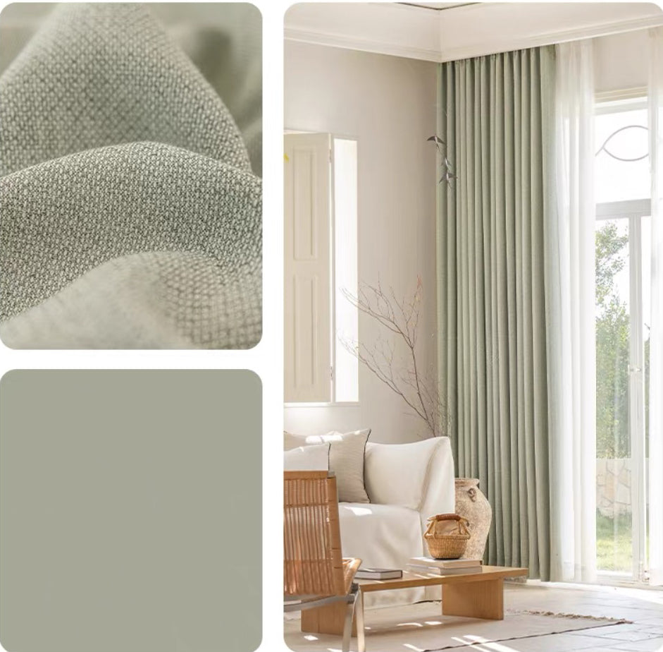 Furina1888 Cotton cutains for Living Room Modern Cotton .Curtain Panels for Bedroom Nursery Kids