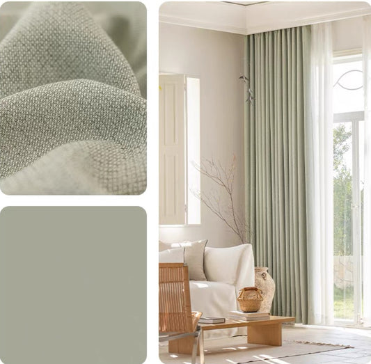 Furina1888 Cotton cutains for Living Room  Modern Cotton .Curtain Panels for Bedroom Nursery Kids