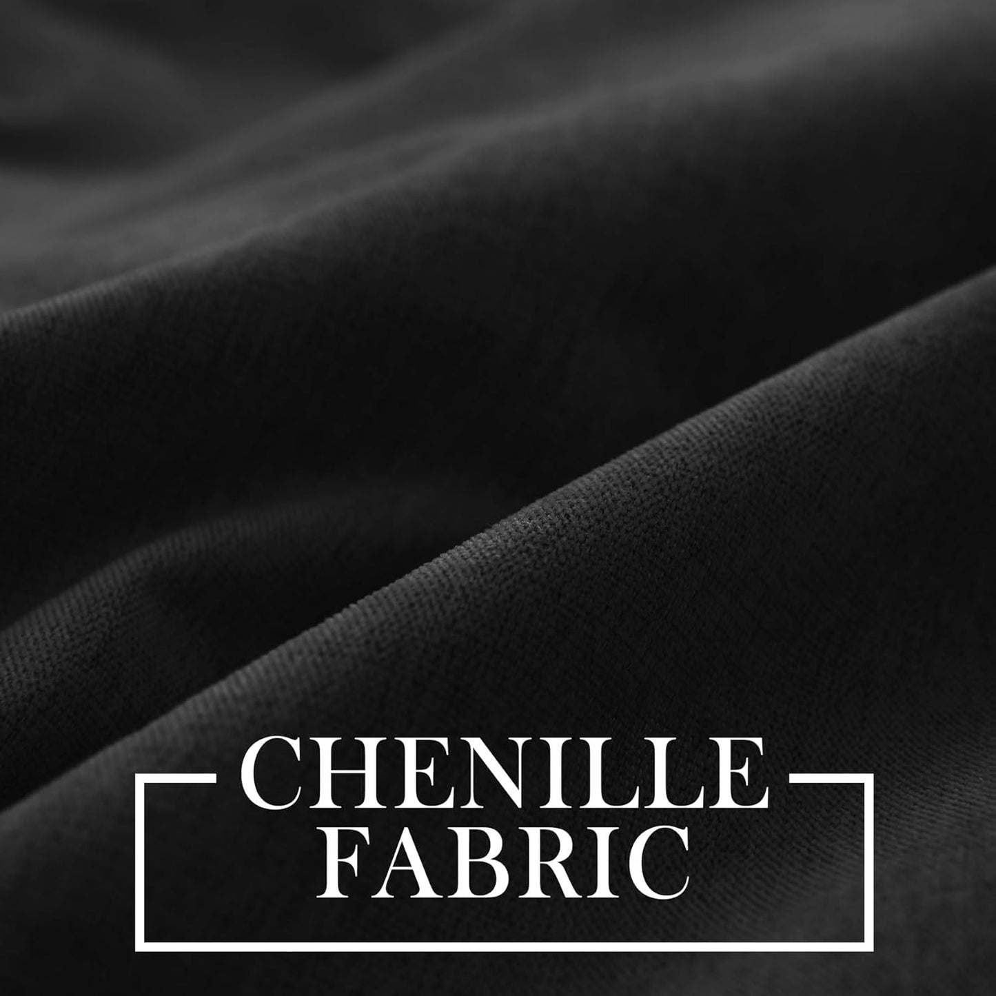 Furina 5858 100% blackout chenille curtains, suitable for sliding door living room bedroom, luxury hotel home theater curtains