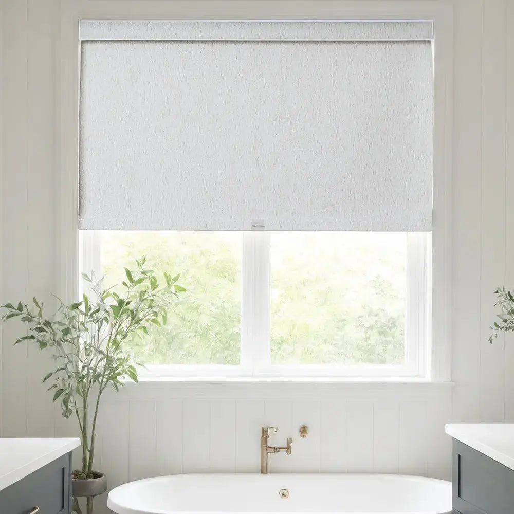Furina Cordless Blackout Roller Shades   for Windows Room Darkening Rolled Up Shades with Spring System, UV Protection Window Shades Door Blinds for Home and Office