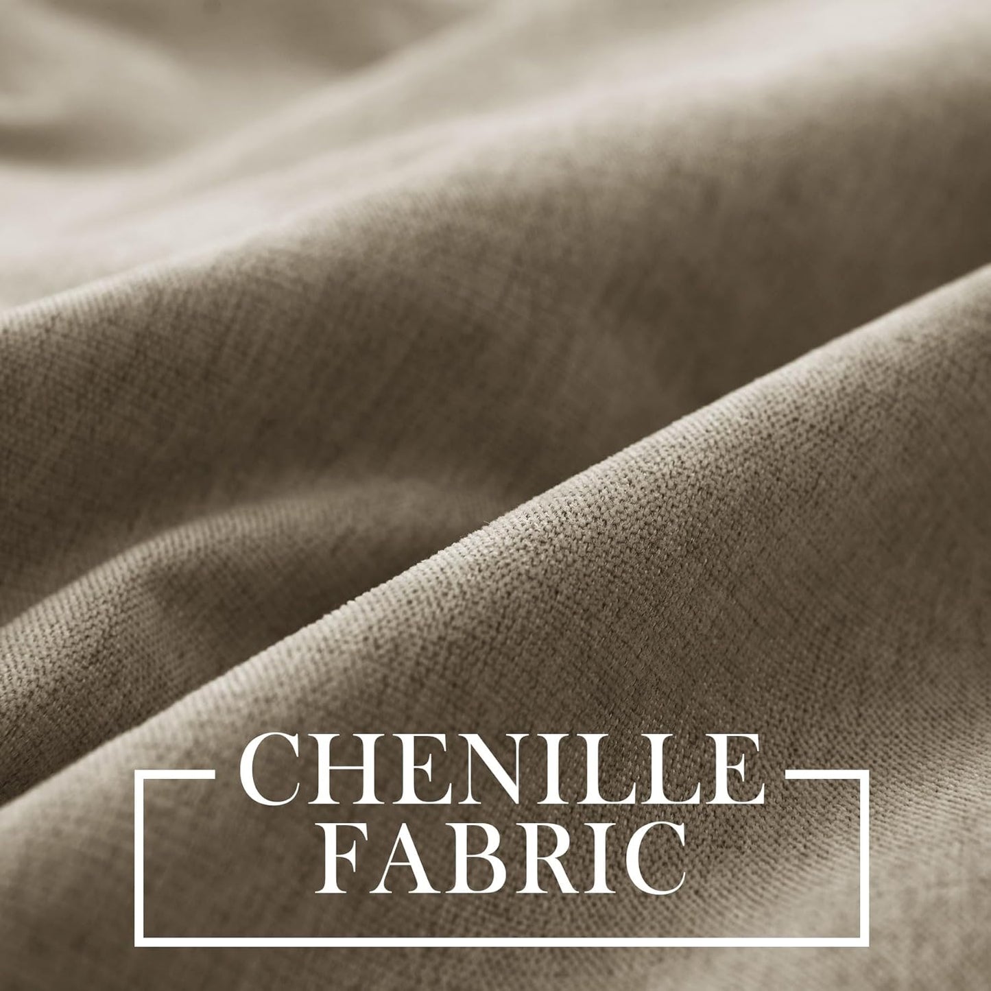 Furina 5858 100% blackout chenille curtains, suitable for sliding door living room bedroom, luxury hotel home theater curtains