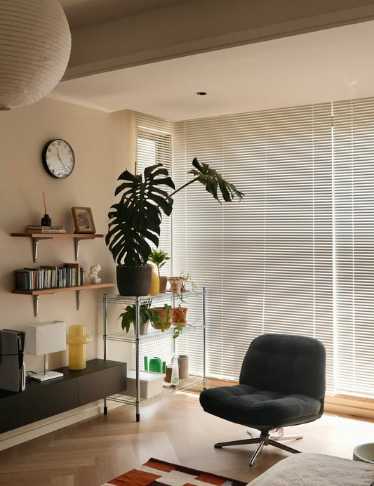 Furina Aluminum Mini Blinds 1 Inch Metal Slat Darkening Venetian Blind New Horizontal Window Blinds Anti-UV Waterproof Venetian Blind for Office Home Windows, White, Custom Size